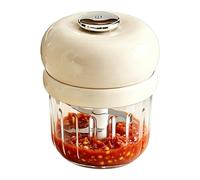 Picador de ajo | Picador eléctrico de alimentos - Mini procesador de alimentos - Ensalada de verduras jengibre ajo cocina camping casa restaurante apartamentos picnic