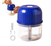 Picador de ajos eléctrico Triturador de alimentos inalámbrico recargable | Cortador triturador de ajos sin cables para preparar comidas, hogar, piso, cocina, restaurante, barbacoa de jardín, p