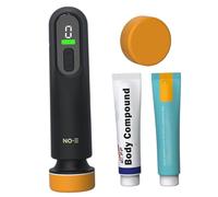 Picador de automóviles inalámbricos Juego de 8 pulgadas de 12000 rpm Mini Máquina de tamponador de automóviles eléctricos con 3 velocidades Display LED USB Carga para vidrio de ventana, máquina