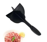 Picador de carne para hamburguesas, herramienta de picadora de carne antideslizante resistente al calor, triturador de carne de res, cortadores de 5 curvas, cortador de hamburguesas de nailon