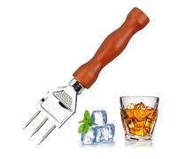 Picador de hielo de 3 puntas, trituradora de hielo de acero inoxidable de 7,1 pulgadas con mango de, herramienta para romper hielo para bar, cóctel, barman, cocina