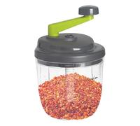 Picador de mano para verduras - Picador de manivela con contenedor, cortador rápido de alimentos de cocina, molinillo compacto para frutos secos, huevos, pesto, albóndigas, pasteles, albóndigas |