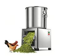 Picador De Verduras Comercial, Procesador De Alimentos Eléctrico De Acero Inoxidable Resistente, Cortador De Pienso for Ganado De Gran Capacidad for Restaurante(8-blade)