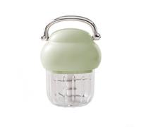 Picador eléctrico de alimentos, mini procesador recargable de 350 ml, para ajo, chile, frutas, carne, cable USB incluido (verde)