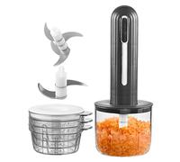 Picador Eléctrico Pequeño - Trituradora de Cebolla Recargable USB,Picadora de Ajo Multifuncional Portátil Sin Cable para Picar Cebolla Triturar Fruta Procesar Carne Preparar Comida Infantil y Ensalada
