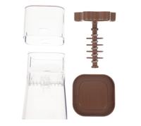 Picador Manual de Cacahuetes y Chocolate de ABS para Cocina | Triturador Práctico de Secos, Uso en Cocina y Exterior, Color Café, Manejo Cómodo y Ligero