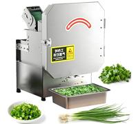Picadora automática de chile, picadora de hierbas de grado restaurante, motor de 200 W, 150 kg/h, 700 RPM, ideal para chalotes, cebollino, pimientos, 380 x 270 x 260 mm para cortar y cortar en dados