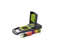 Picadora, Cortador Manual, rallador de alimentos ajustable, trituradora patatas y cebolla, herramientas cocina for verduras(Green)
