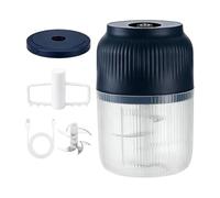 Picadora de Ajo Eléctrica | 350 ml Inalámbrica Portátil y Recargable por USB | Trituradora de Ajo Eléctrica | para Cebolla, Verdura, Nuez, Jengibre, Hogar, Cocina, Apartamento, Camper y Camping