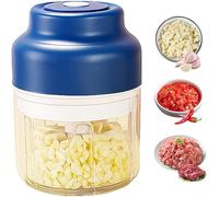 Picadora de ajo eléctrica actualizada 2026, mini procesador de alimentos eléctrico, cortador de verduras portátil, cortador de verduras, picador de alimentos inalámbrico recargable por USB para puré