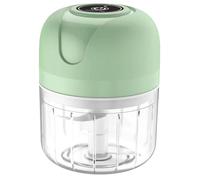 Picadora de Ajo Eléctrica Compacta 100ml Verde de Acero Inoxidable