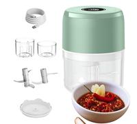 Picadora de ajo eléctrica mini - pequeños utensilios de cocina - cortador de verduras - para cocineros principiantes y entusiastas preparación, comidas en casa, oficina, camping, frutas y verduras