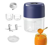 Picadora De Ajo Eléctrica Mini - Pequeños Utensilios de Cocina - Cortador de Verduras | Para Frutas Vegetales Cocineros Profesionales Preparación Comida Amateur Cocina Principiantes Camping Oficina