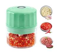 Picadora de ajo eléctrica - Trituradora portátil inalámbrica | Picadora pequeña recargable por USB, para ajo, jengibre, chile, cebolla, nueces, verduras, frutas, carne, así como cocina y condimento