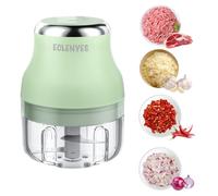 Picadora de ajo, mini procesador de alimentos, recargable por USB, potente trituradora, licuadora a verduras, inalámbrica para jengibre, chile, fruta, carne, etc. (250 ml)