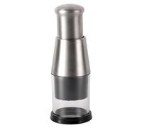 Picadora de ajo prensado, triturador de ajo manual de acero inoxidable trituradora de ajo tipo empuje, picadora de prensado de ajo multifuncional de mano para cocina