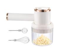 Picadora de ajo - Robot de cocina recargable por USB 300 ml | Tricorte eléctrico para ajo, para puré de nueces, cebolla, carne, verduras, pollo y frutas, para