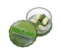 Picadora de ajos Picador de Prensa de Alimentos Manual Giratorio | Trituradora de alimentos portátil para el hogar, camping, cocina, apartamento, picnic, ensalada, jengibre, cebolla