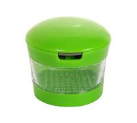 Picadora de ajos - Picadora de vegetal, pequeño procesador de alimentos | Prensa manual de ajo con depósito de almacenamiento, picadora de alimentos, prensa de ajos, molinillo para picar ajo,