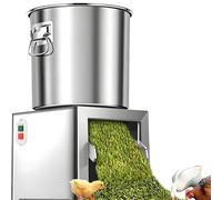 Picadora de alimento para aves de corral de 1800 W y procesadora de vegetales comercial, trituradora de cría de acero inoxidable de alta resistencia con 8 cuchillas, eficiencia: 150 kg/h, molinillo