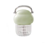 Picadora de Alimentos 350ML con para carga USB, Triturador de Ajo Inalámbrico para Chili y Vegetales, para acero Inoxidable para Viaje(Green)