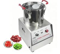 Picadora de alimentos comercial, molinillo de carne y verduras de acero inoxidable, procesador de alimentos de 950 W/1100 W/1800 W para uso en restaurantes y cocina, capacidad de 5L/7L/10L/15L