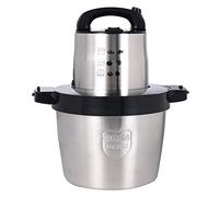 Picadora de alimentos de acero inoxidable para verduras, frutas y frutos secos. Molinillo de carne, procesador eléctrico de alimentos, tazón de 6 l, 1600 W con 4 cuchillas afiladas
