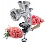 Picadora de carne de hierro fundido KADAX Máquina de carne manual de 6 tamaños