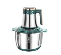 Picadora de carne eléctrica, 500 W picadora de carne con cuenco de acero inoxidable 5 L e cuenco, 5 ajustes de velocidad, doble capa, 5 cuchillas de acero inoxidable, batidora para verduras picar