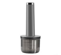 Picadora de carne eléctrica compacta, recargable por USB para mini picadora de alimentos para verduras de ajo, utensilio de cocina portátil para preparación de comidas, material ABS (gris)