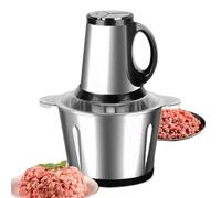 Picadora de Carne Eléctrica,Cortadora De Alimentos De Acero Inoxidable | Picadora De Pollo Para Barbacoa | Para Cocinar Carne Pollo de Vacuno Verduras Comida para Bebés Ensalada Frutas Ajo