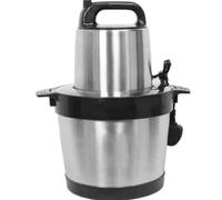 Picadora de carne eléctrica, cuenco de acero de 1000W y 6L, 2 velocidades, for verduras, nueces y carne
