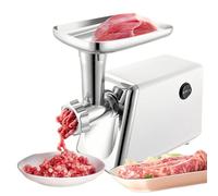 Picadora de carne eléctrica de 300 W, embutidora de salchichas compacta con 1 cuchilla y 3 rejillas, procesadora de alimentos con kit para embutidos, para uso doméstico y profesional.