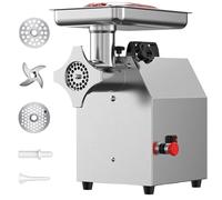 Picadora de carne eléctrica de alta resistencia de 850 W | Picadora profesional y doméstica con cuchillas de acero inoxidable y embutidora
