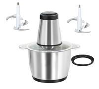 Picadora de carne eléctrica multifuncional, picadora de verduras, picadora circular y máquina de cortar de cocina, máquina de procesamiento de alimentos de acero inoxidable