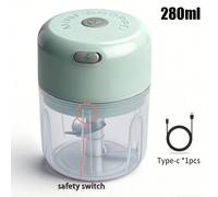 Picadora de Carne Eléctrica, Trituradora de Ajo, Picadora de Alimentos, Mini Prensa de Ajo, Picadora de Verduras, Máquina Trituradora, Gadgets de Cocina USB