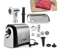 Picadora De Carne Eléctrica Y Rellenadora De Salchichas De 3200w, Picadora De Carne De Acero Inoxidable Con 3 Placas De Corte, Picadora De Alimentos Automática Y Máquina Para Rellenar Salchichas
