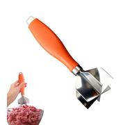 Picadora De Carne Manual | Cortador de Acero Inoxidable,con Mango Ergonómico Picadora Manual para Alimentos | Para Cocinar, Carne De, Res, Verduras, Granos, Queso,