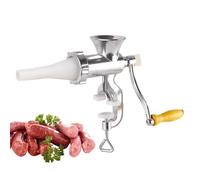 Picadora de carne manual - Llenadora de salchichas manual, robot de carne de res | Picadora de mano ergonómica, máquina de embutidos multifuncional para carne y pasta, controlada manualmente