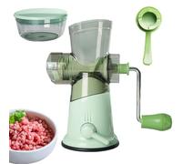 Picadora de carne manual - Llenadora manual de salchichas, comida para mascotas con carne picada | Construcción compacta y resistente de acero inoxidable, manivela, perfecta para pollo, carn d