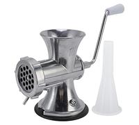 Picadora de Carne Manual M¨¢quina Picadora de Carne con Entrada Alimentaci¨®n Circular Grande Plata para Ama Casa que Cocina en Casa