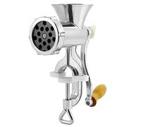 Picadora de carne manual, máquina trituradora de aleación de aluminio, embutidora, llenadora, llenadora, máquina para hacer pasta, pimienta, especias, máquina trituradora con abrazadera de mesa