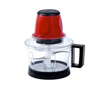 Picadora de carne potente de 2,8 l, picadora de especias, ajo y verduras, eléctrica, automática, para uso doméstico (roja, 220 V, 2,8 l)