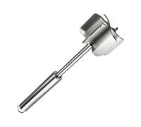 Picadora de carne Triturador de carne picada de acero inoxidable,Herramienta picadora de molida de 6 cuchillas curvas,Triturador de molida,para patatas, aguacate, y verduras