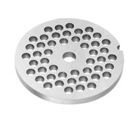 Picadora de carne, trituradora, placa de picadora, cuchillo de disco, acero al carbono, herramienta de cocina duradera y afilada para chefs domésticos, plata, 62,8mm (Agujero redondo pequeño 5mm)