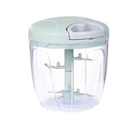 Picadora de carne y ajo de 500/900 ml, cortadora manual de verduras giratoria, rebanadora, trituradora de ajo y fruta, utensilio de cocina, licuadoras(Army green)
