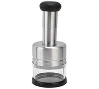 Picadora de cebolla de acero inoxidable, prensa y picadora de ajo, dispositivo multifuncional de corte a presión manual para cocina, trituradora de cebolla duradera con diseño