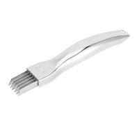 Picadora de Cebollas con Tapa - Acero Inoxidable Shred Silk The Knife Cortador de Cebolla Cuchillo de Cebolla Verde Cortador de Cebolleta Rebanador Rallador HelicóPtero Veloz para Cocina