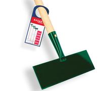 KADAX Rascador de hielo de acero reforzado, con mango largo de madera, rasqueta de hielo, rasqueta de hielo, rasqueta de suelo para jardín, pala de hielo (ancho: 26 cm)
