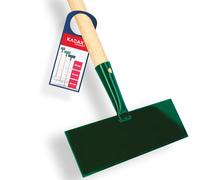 KADAX Rascador de hielo de acero reforzado, con mango largo de madera, rasqueta de hielo, rasqueta de hielo, rasqueta de suelo para jardín, pala de hielo (ancho: 26 cm)